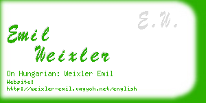 emil weixler business card